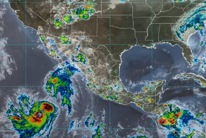 Advierten que las tormentas Emilia y Fabio podrían fusionarse para convertirse en un huracán