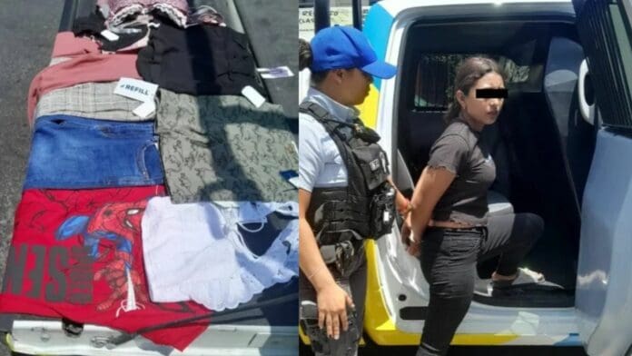 Joven se roba ocho mil pesos en prendas de Coppel y es capturada en Monterrey