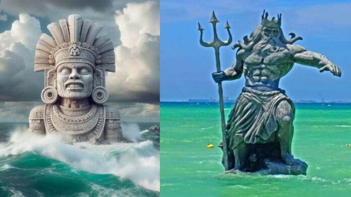 ¡Tiembla Poseidón! Construirán estatua del dios maya Chaac en Telchac Puerto, Yucatán