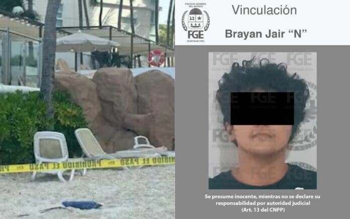 Vincula la Fiscalía a Brayan Jair “N”, por homicidio calificado de un niño en una playa de Cancún