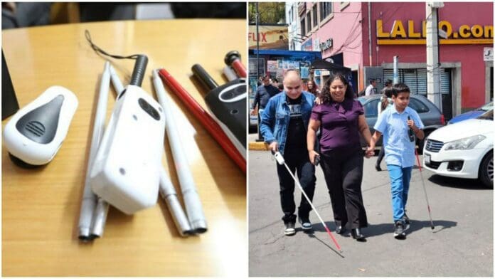 IMSS desarrolla novedoso bastón inteligente para personas con discapacidad visual