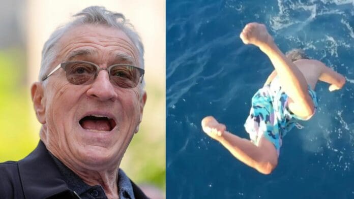 Robert De Niro celebra su cumpleaños 81 lanzándose al mar desde un yate