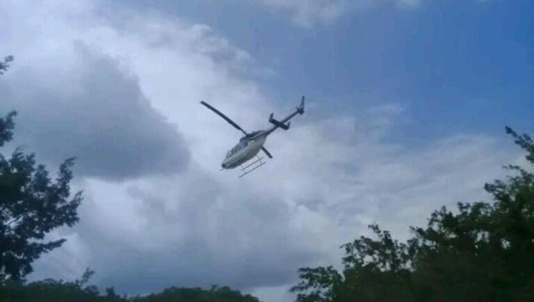 Video: Disparan contra un helicóptero de Protección Civil en Chiapas