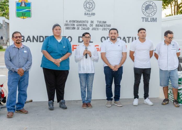 Ayuntamiento de Tulum activa operativo de fumigación para prevenir el dengue, zika y chikungunya