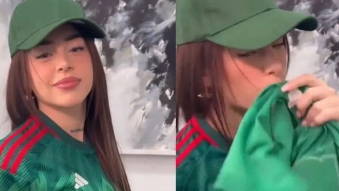 Nicki Nicole publica fotos luciendo la playera de la Selección Mexicana