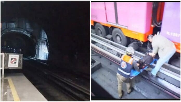 Hombre fue arrollado por convoy en la estación Barranca del Muerto, CDMX