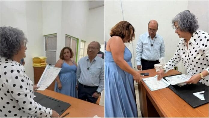 Sacerdote cuelga el hábito y se casa con una migrante en Oaxaca