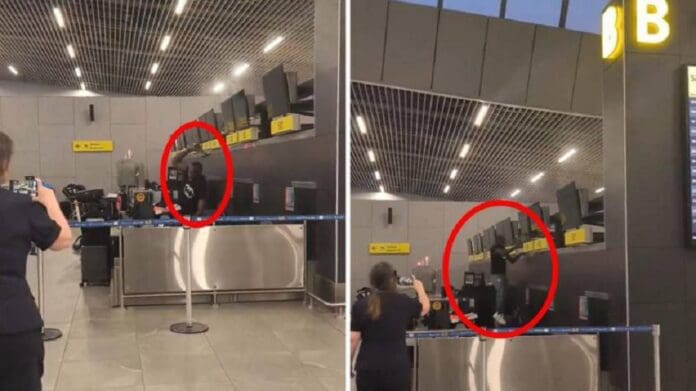 Pasajero rompe pantallas en aeropuerto de Chile; denuncia haber sido víctima de fraude