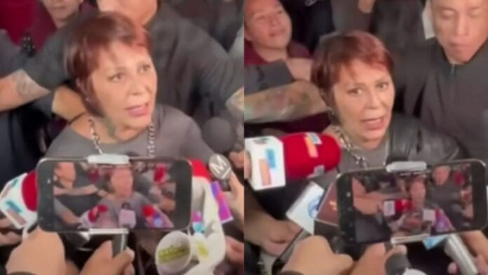 Captan a Alejandra Guzmán pasada de copas en el aeropuerto