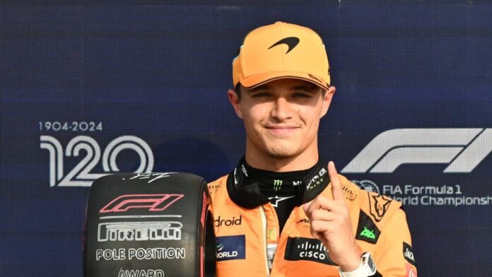Video: Lando Norris consigue la pole en el GP de Italia; 'Checo' Pérez saldrá octavo