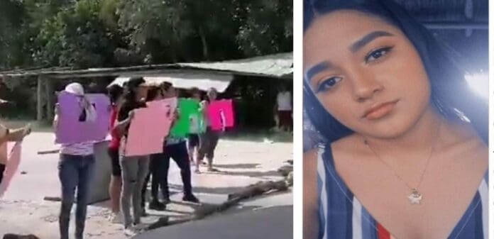 Protestan familiares por la desaparición de la enfermera Dulce Yarely Flores Monje en Chetumal erl pásado 29 de agosto.