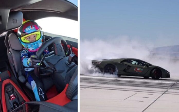 Niño de cinco años conduce Lamborghini a más de 300 kilómetros por hora