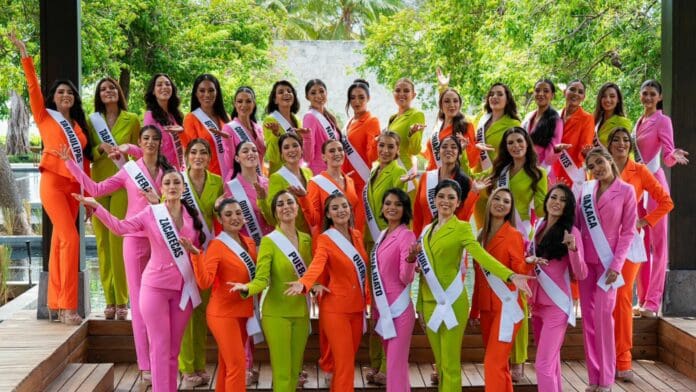 Llegan a Cancún las 33 finalistas de Miss Universe México 2024