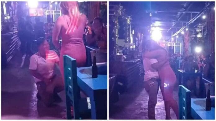 Le promete sacarla del table y ¡sí le cumple!, hasta anillo para boda le entregó