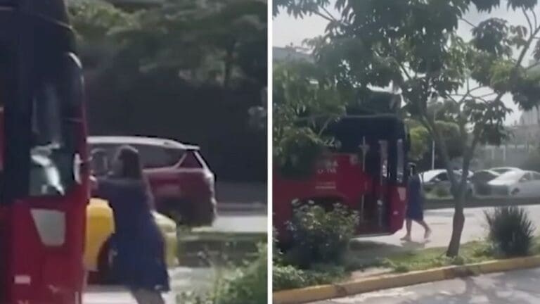 VIDEO: Mujer intenta detener autobús que atropelló a su perrito en Jalisco