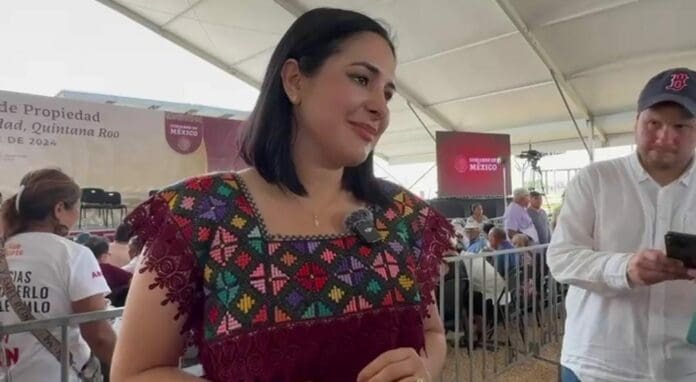 Vecinos de la Colosio tienen sus títulos de propiedad gracias a AMLO y Mara Lezama, destacó Estefanía Mercado.