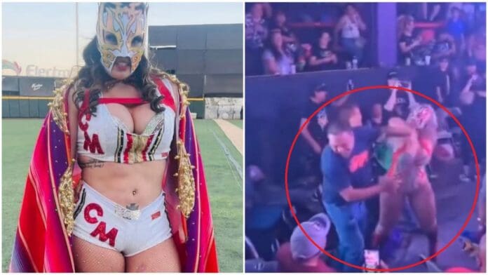 Luchadora ‘La Hiedra’ confronta a acosador sexual en plena función de la Triple A