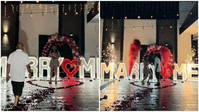 Mujer propone matrimonio a su novio en Monterrey y se vuelve viral 