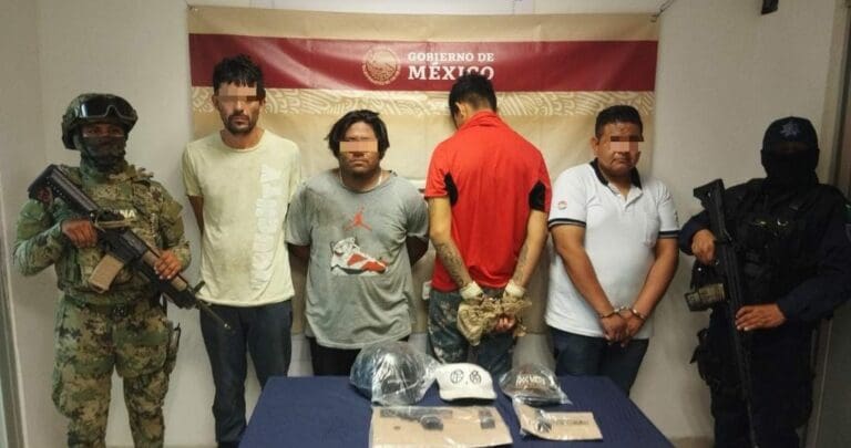 Capturan a cuatro sujetos por el asesinato de una mujer en Paraíso Maya de Cancún