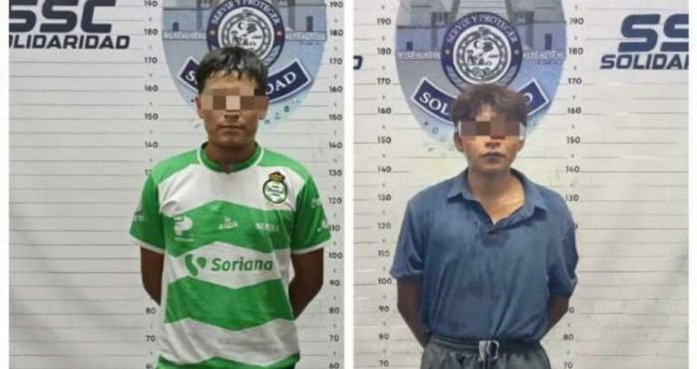 Detienen a dos sujetos por golpear a dos mujeres en Playa del Carmen