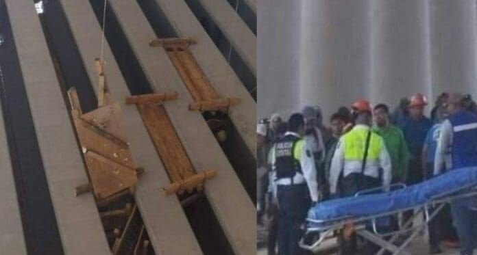 Un trabajador del tramo 6 del Tren Maya cayó desde varios metros de altura este martes. Tras el percance, fue atendido por paramédicos.