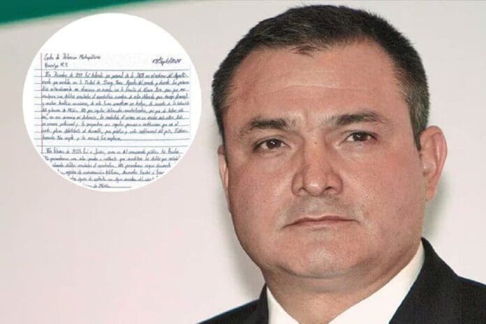 A través de una carta, Genaro García Luna acusó a AMLO de mantener nexos con narcotraficantes