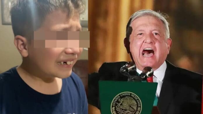 Video: Niño llora porque AMLO dio su último Grito de Independencia y ya no será presidente