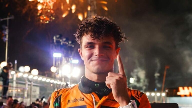 Lando Norris ganó el Gran Premio de Singapur de la Fórmula 1, ratificando su buen momento ya que había conseguido la pole.