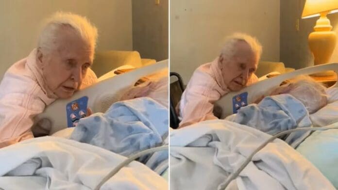 Video: Mujer de 94 años con demencia recupera la lucidez para despedir a su marido enfermo