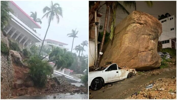 Impactantes imágenes: El huracán John deja destrucción a su paso en Acapulco