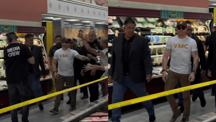 Canelo Álvarez sorprende a sus fans apareciendo en un supermercado