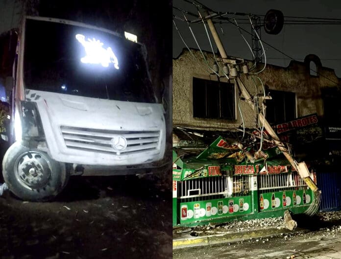 Camión se queda sin frenos; un muerto y ocho lesionados en Chimalhuacán, Edomex