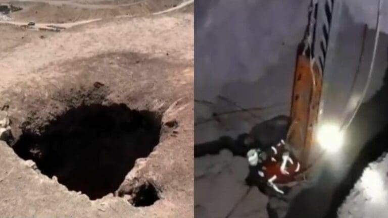 Después de una semana, mujer es rescatada del fondo de un pique minero en Chile