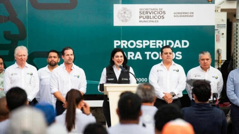 Estefanía Mercado pone en marcha mega operativo de recolección de basura en Solidaridad