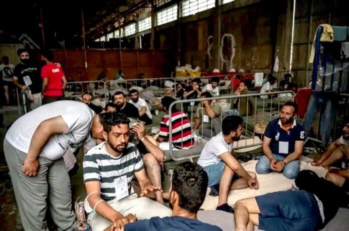 Aprehenden a 61 migrantes egipcios en un hotel de Pachuca, Hidalgo