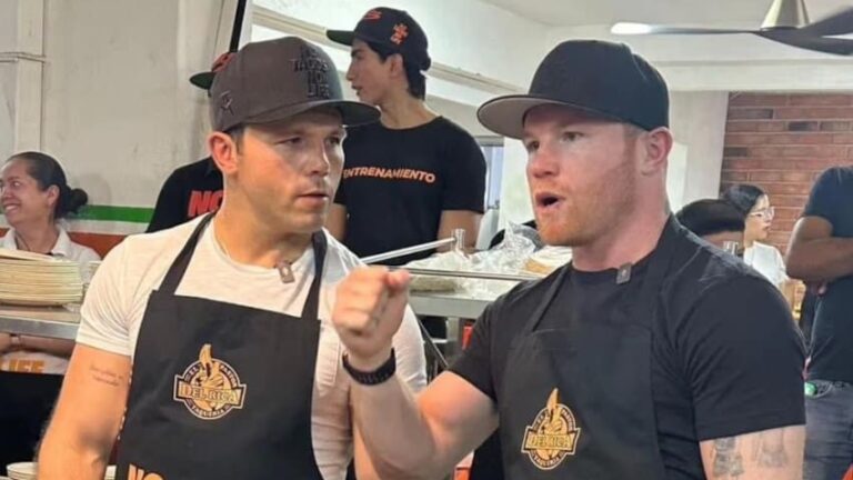 Video: 'Canelo' Álvarez se quita los guantes y se convierte en taquero por un día