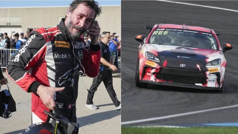Debuta Keanu Reeves como piloto de carreras en Indianápolis, Estados Unidos