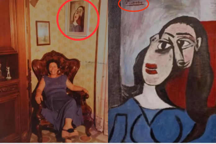 Familia descubre cuadro de Picasso valuado en millones de dólares en su comedor