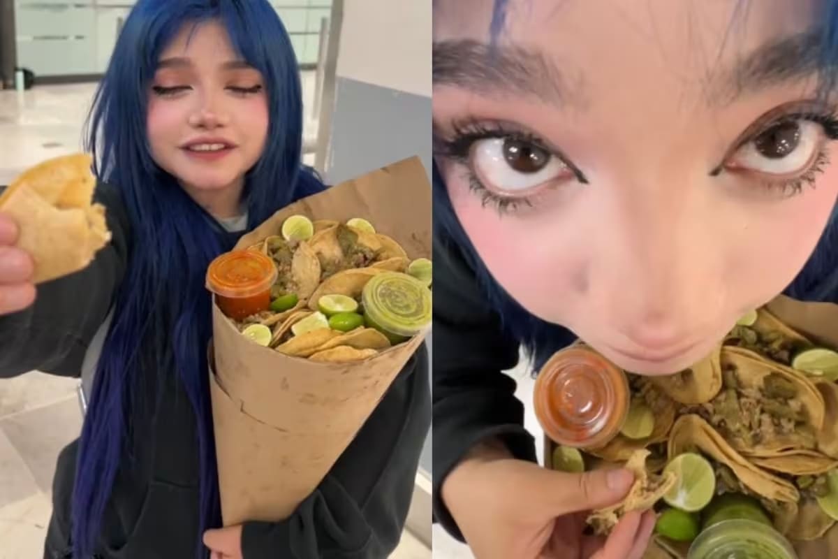 VIDEO: Influencer se vuelve viral al presumir su ramo de compromiso hecho de tacos