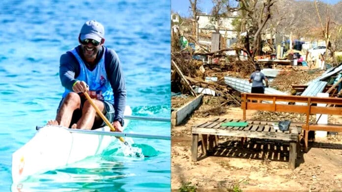 Atleta quintanarroense rema desde Río de Janeiro por los damnificados en Acapulco