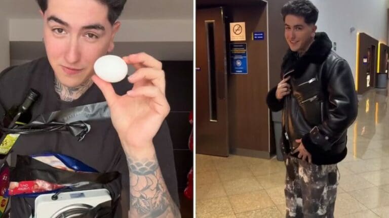 Video: Tiktoker se viraliza al preparar unos huevos con tocino en plena sala de cine en CDMX