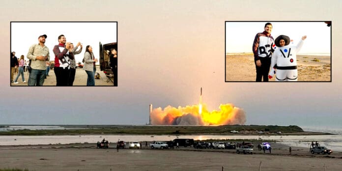 Se reúnen turistas en Matamoros para ver lanzamiento del cohete Starship de SpaceX