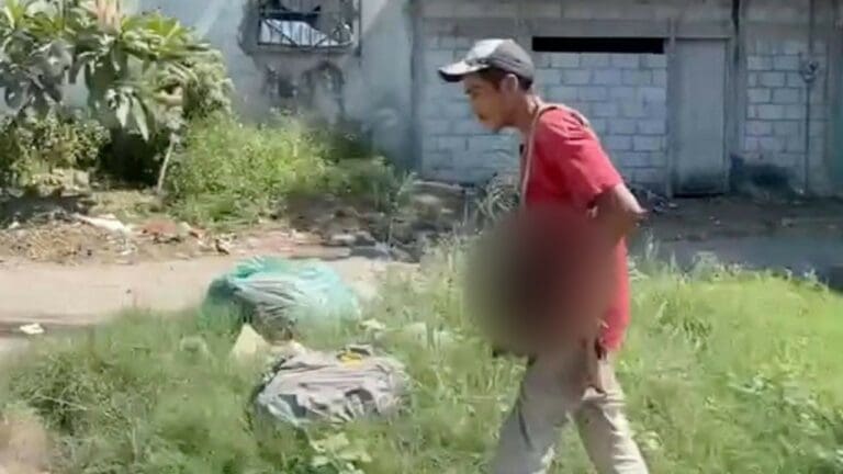 VIDEO: Sorprenden a un hombre comiendo la cabeza de un perro en Veracruz
