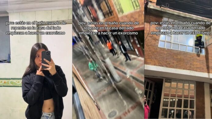 Video: Joven capta el momento exacto en que a sus vecinos se les aparece 