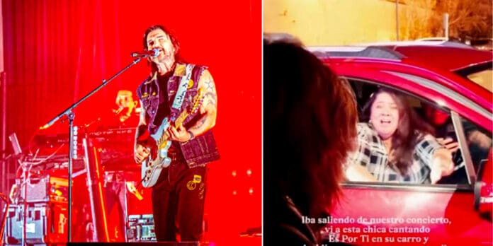 Sorprende Juanes a una fan cantando a dúo al salir de su concierto en Oklahoma