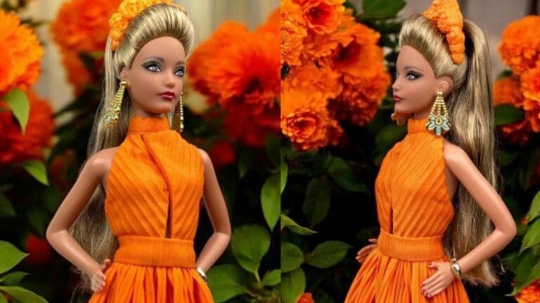 Conoce la muñeca Barbie inspirada en la flor de cempasúchil; la hizo un emprendedor mexicano