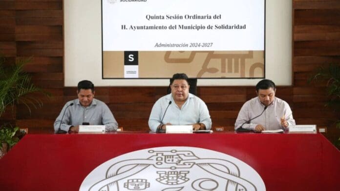 Cabildo aprueba firma de convenios entre el Ayuntamiento de Solidaridad y dependencias federales