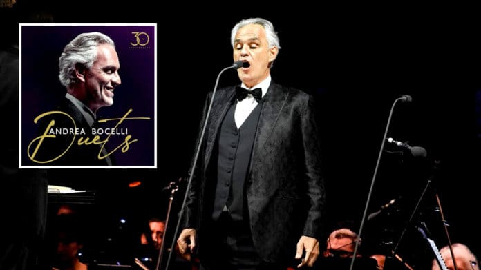 Celebra 30 años en la industria musical Andrea Bocelli con “Duets”, su nueva producción