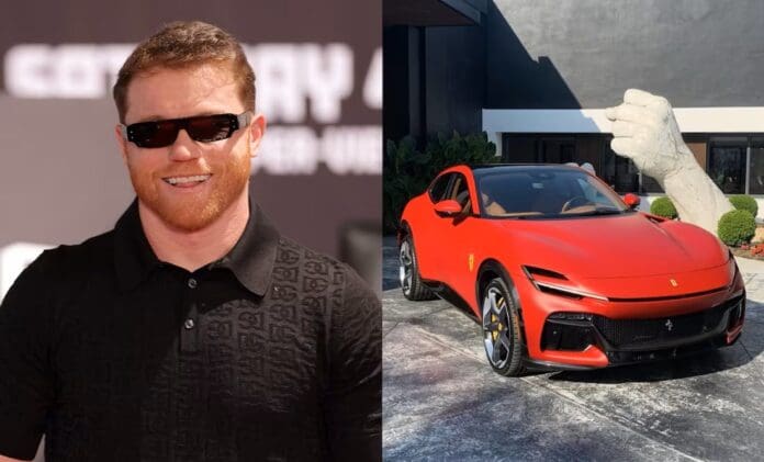 Video: ‘Canelo’ Álvarez presume su millonaria colección de autos Ferrari