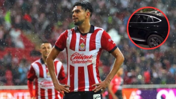 Jugador de Chivas, Ricardo Marín denuncia daños a su vehículo; le rompieron los cristales